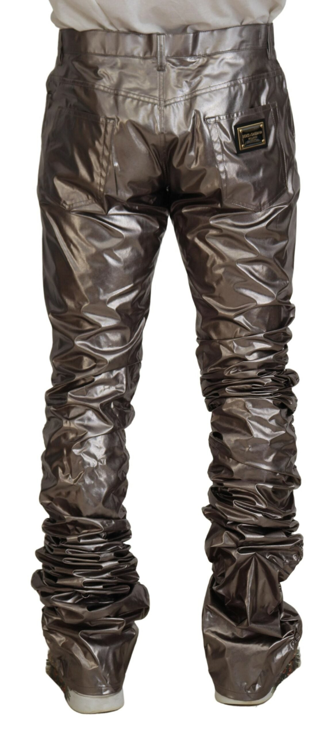 Dolce & Gabbana Silver Casual Pants for Men detail view
