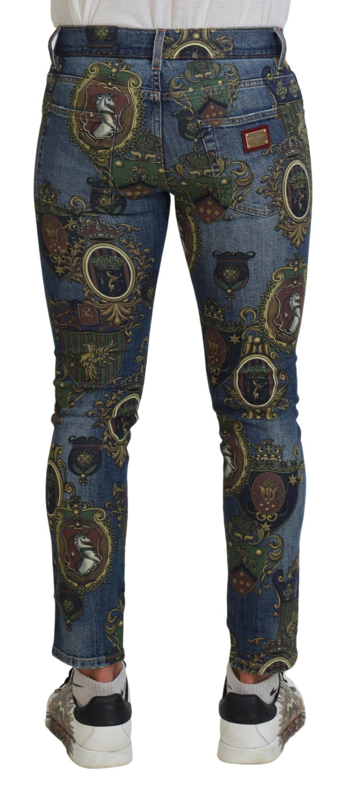 Dolce & Gabbana Blue Slim Fit Jeans for Men detail view