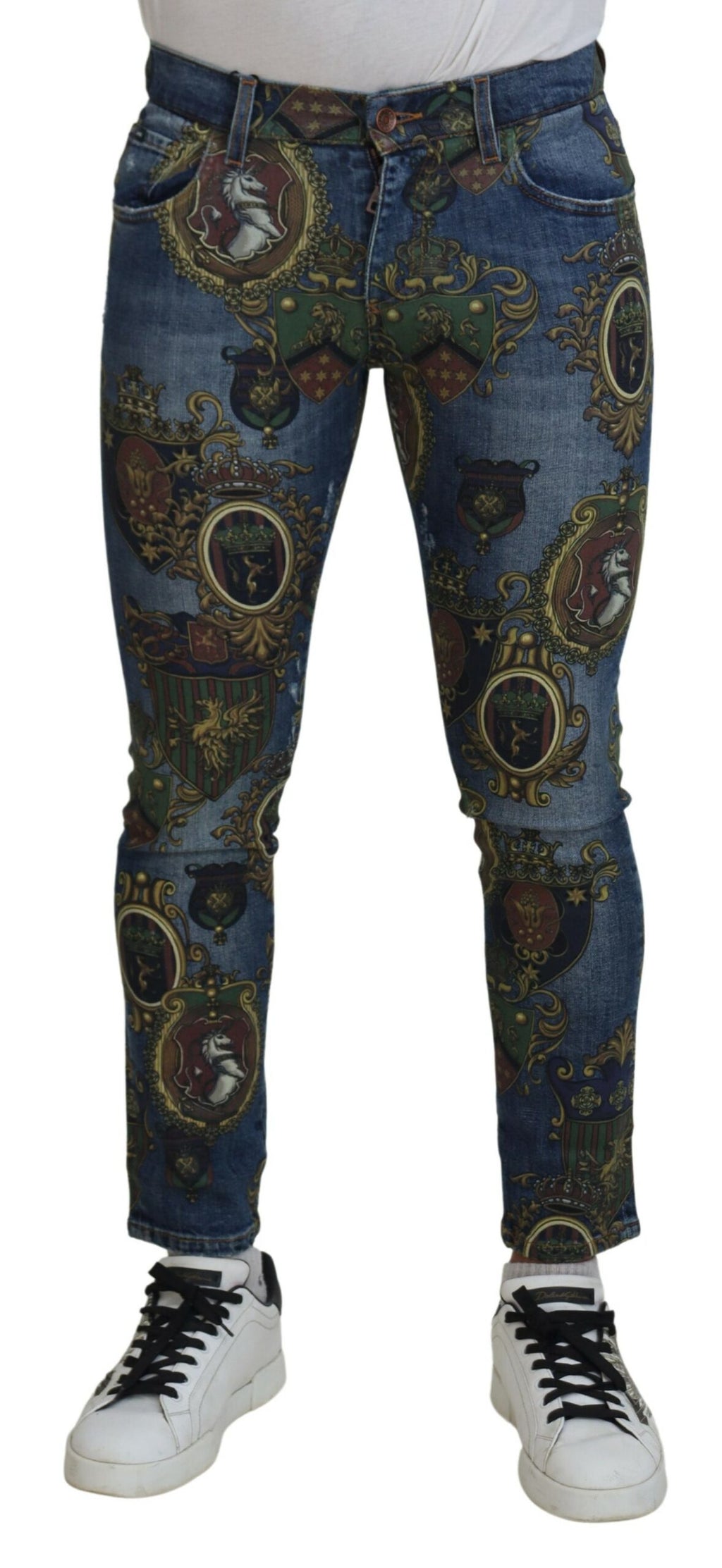 Dolce & Gabbana Blue Slim Fit Jeans for Men