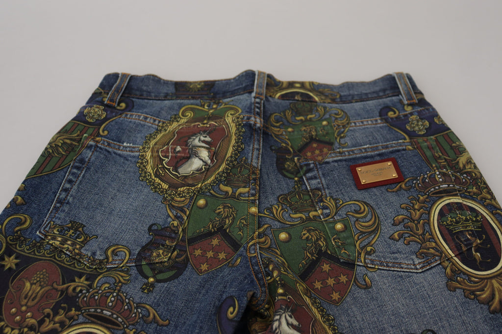 Dolce & Gabbana Blue Slim Fit Jeans for Men side view