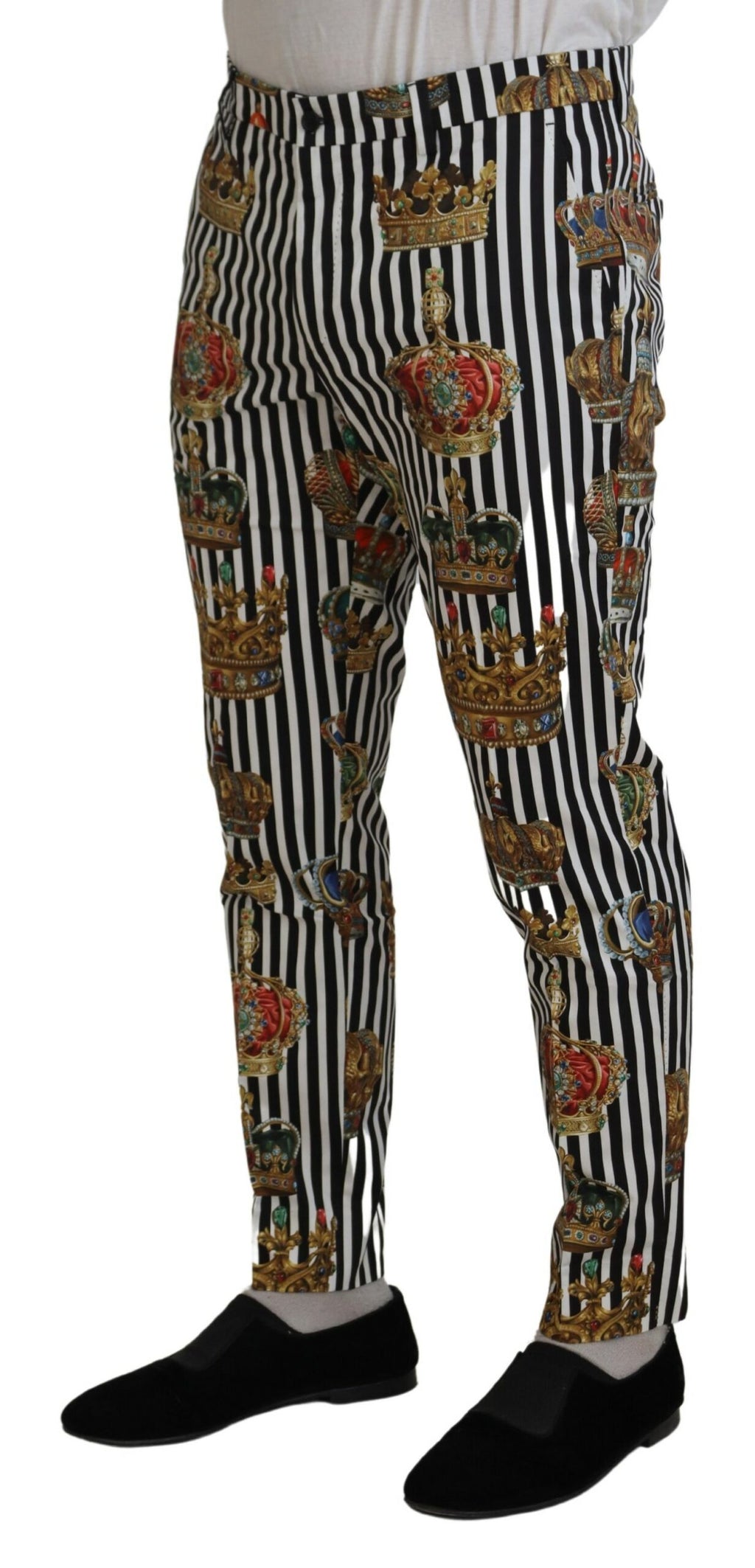 Dolce & Gabbana White Chino Pants for Men detail view