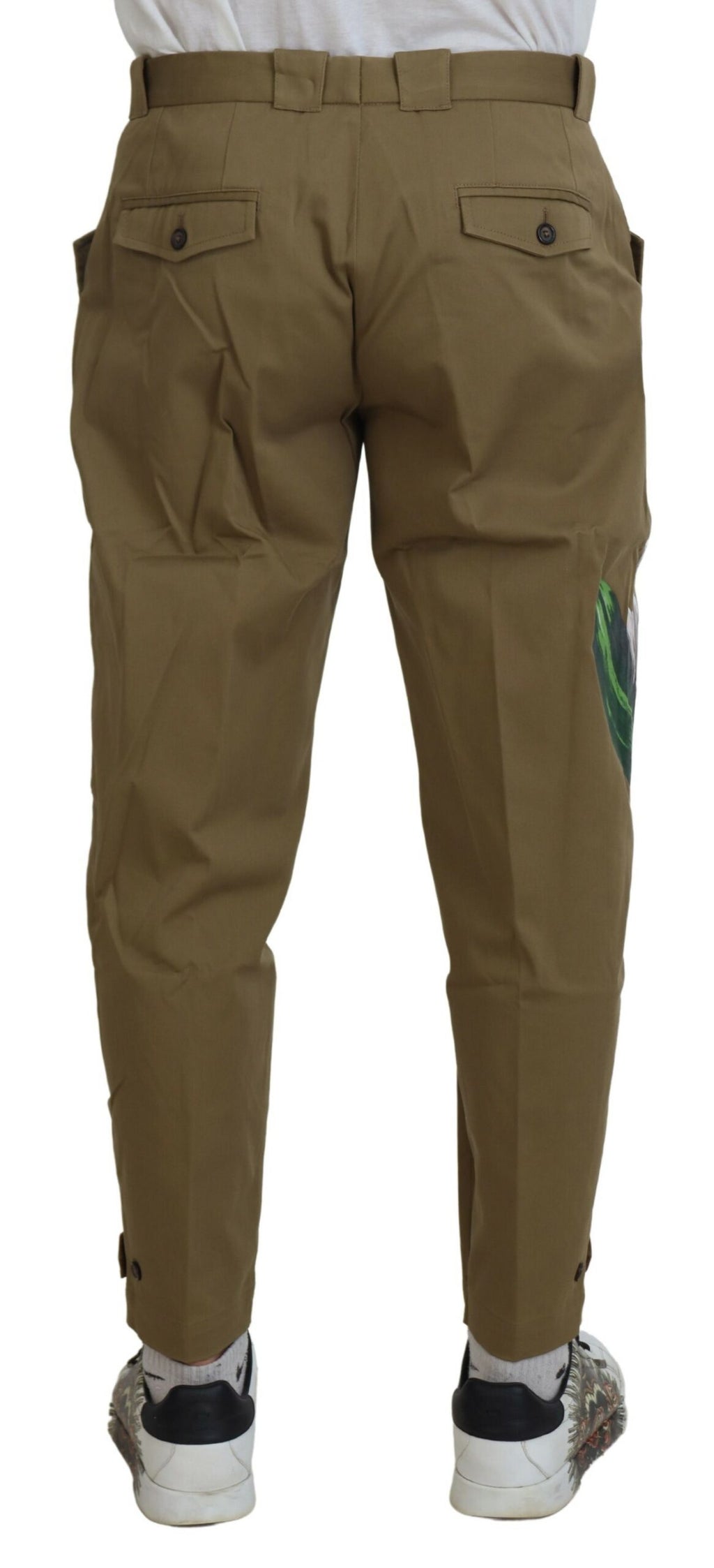 Dolce & Gabbana Beige Chino Pants for Men detail view