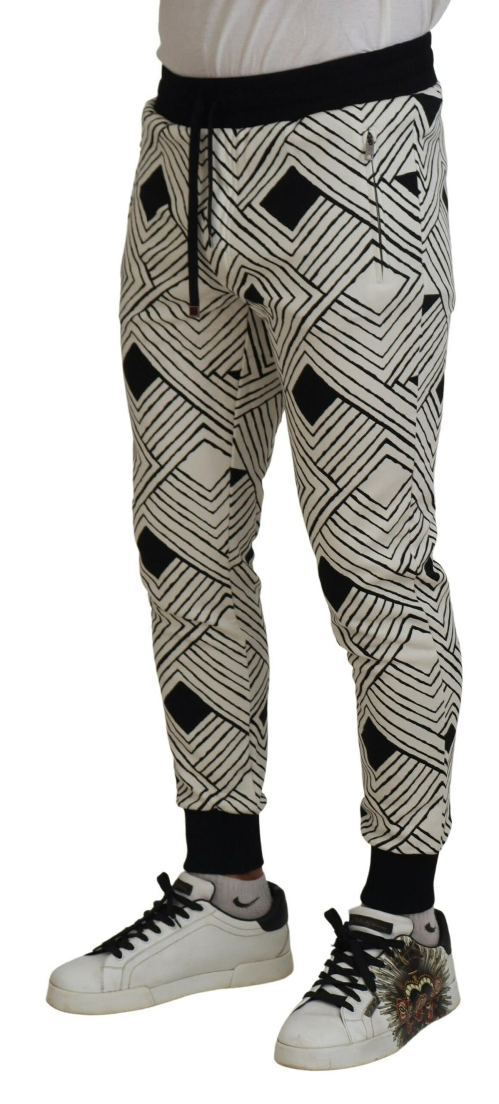 Dolce & Gabbana Black Casual Pants for Men side view