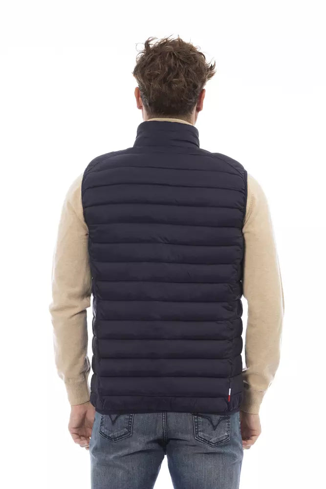 Invicta Blue Sleeveless Jacket for Men detail view