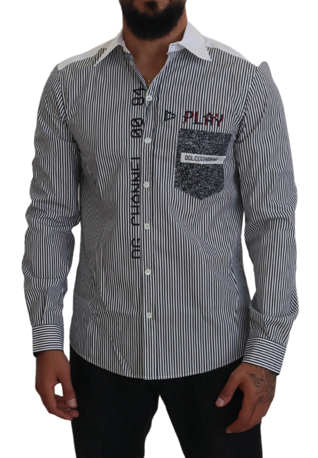 Dolce & Gabbana Grey Shirt for Men side view