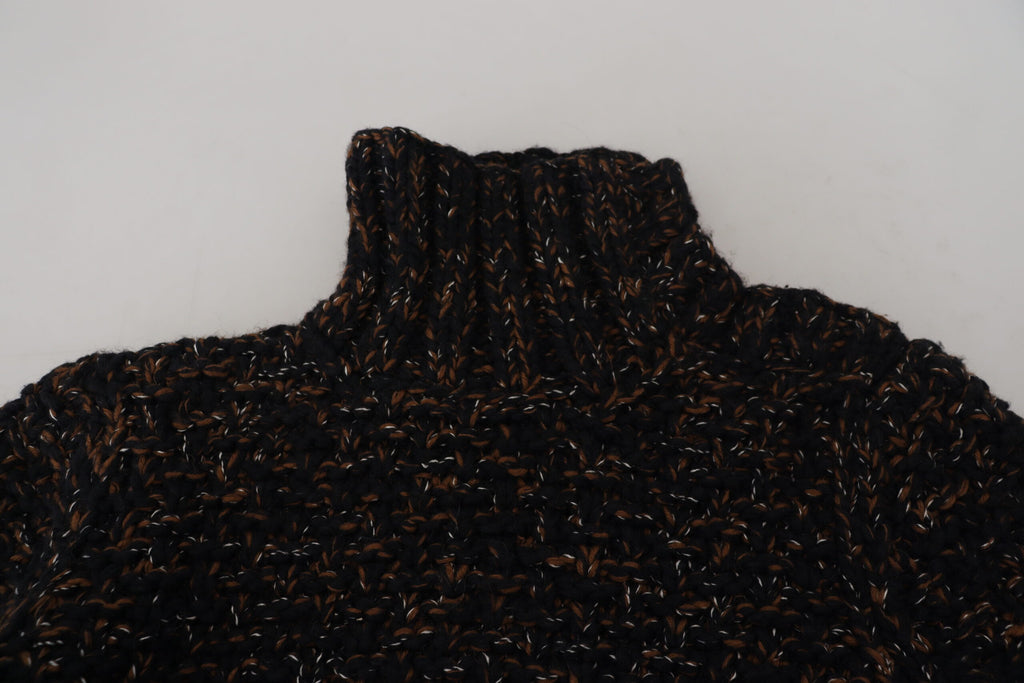 Pull col roulé Dolce & Gabbana marron Fatto A Mano