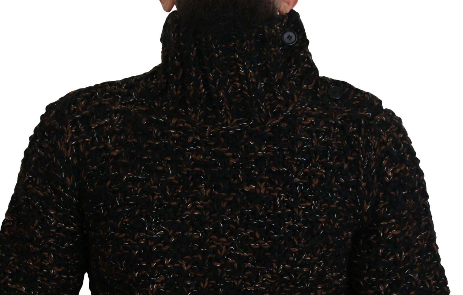 Pull col roulé Dolce & Gabbana marron Fatto A Mano