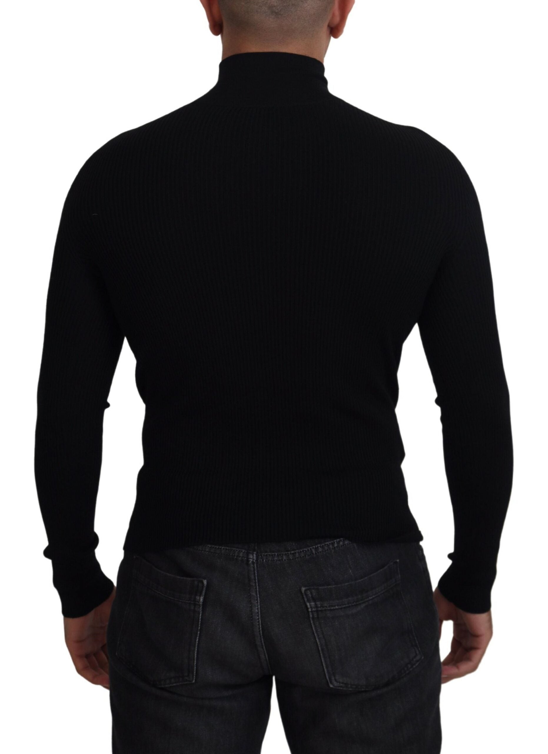 Dolce & Gabbana Black Turtleneck for Men detail view