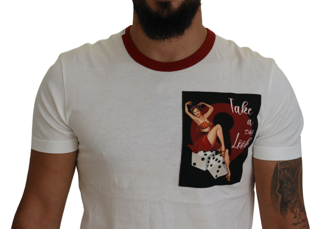 Dolce & Gabbana White T-Shirt for Men side view