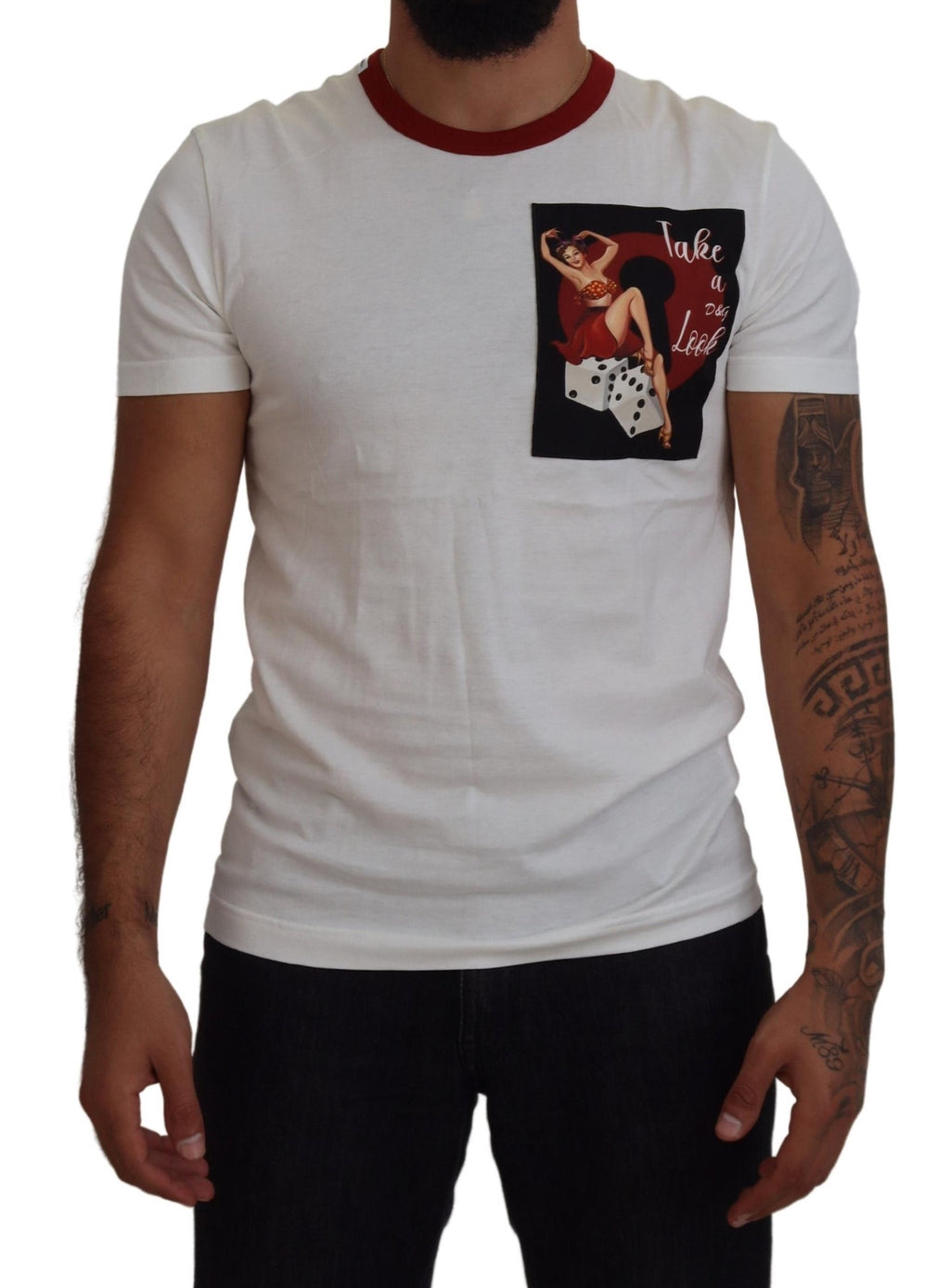 Dolce & Gabbana White T-Shirt for Men