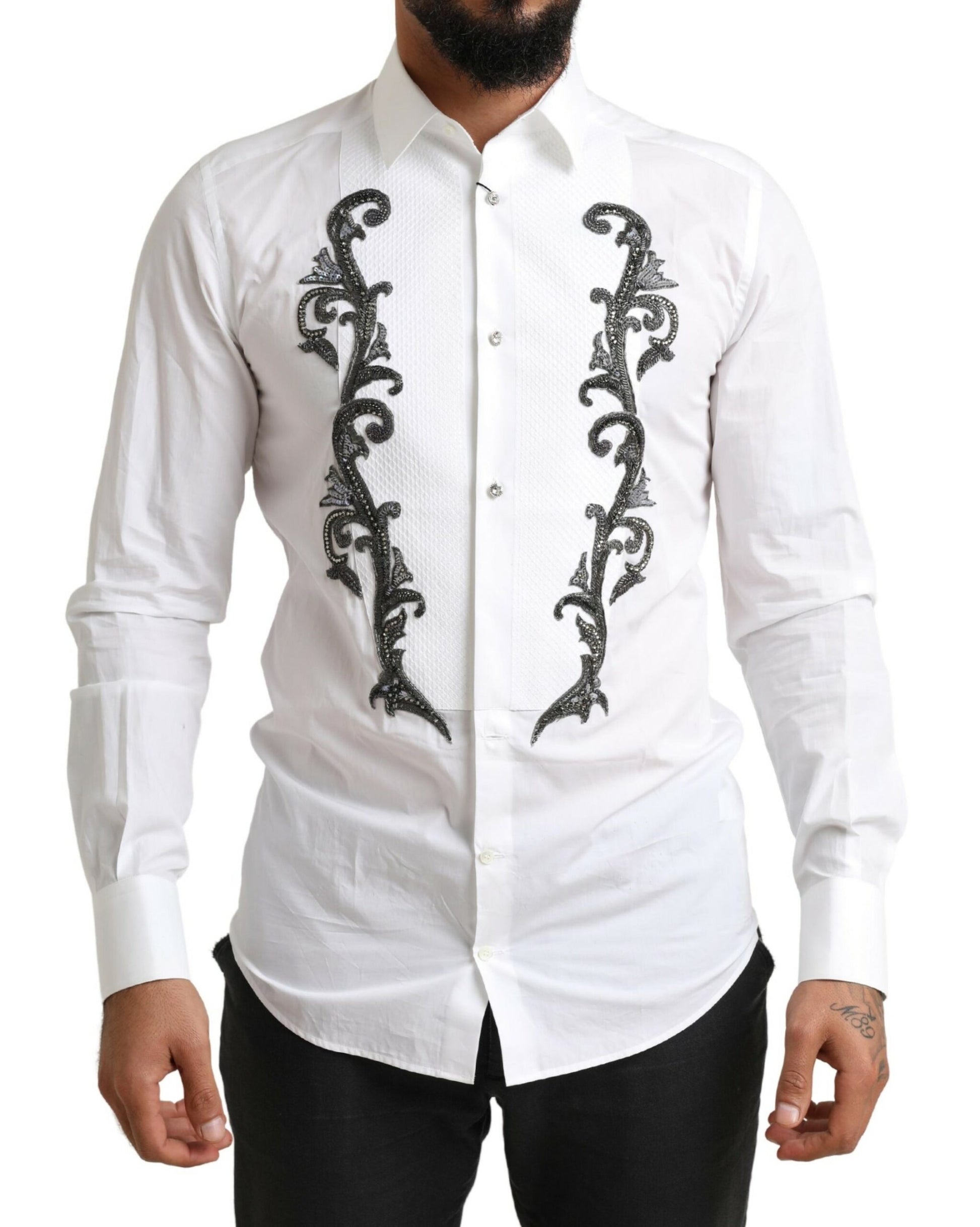 Dolce & Gabbana White Dress Shirt for Men