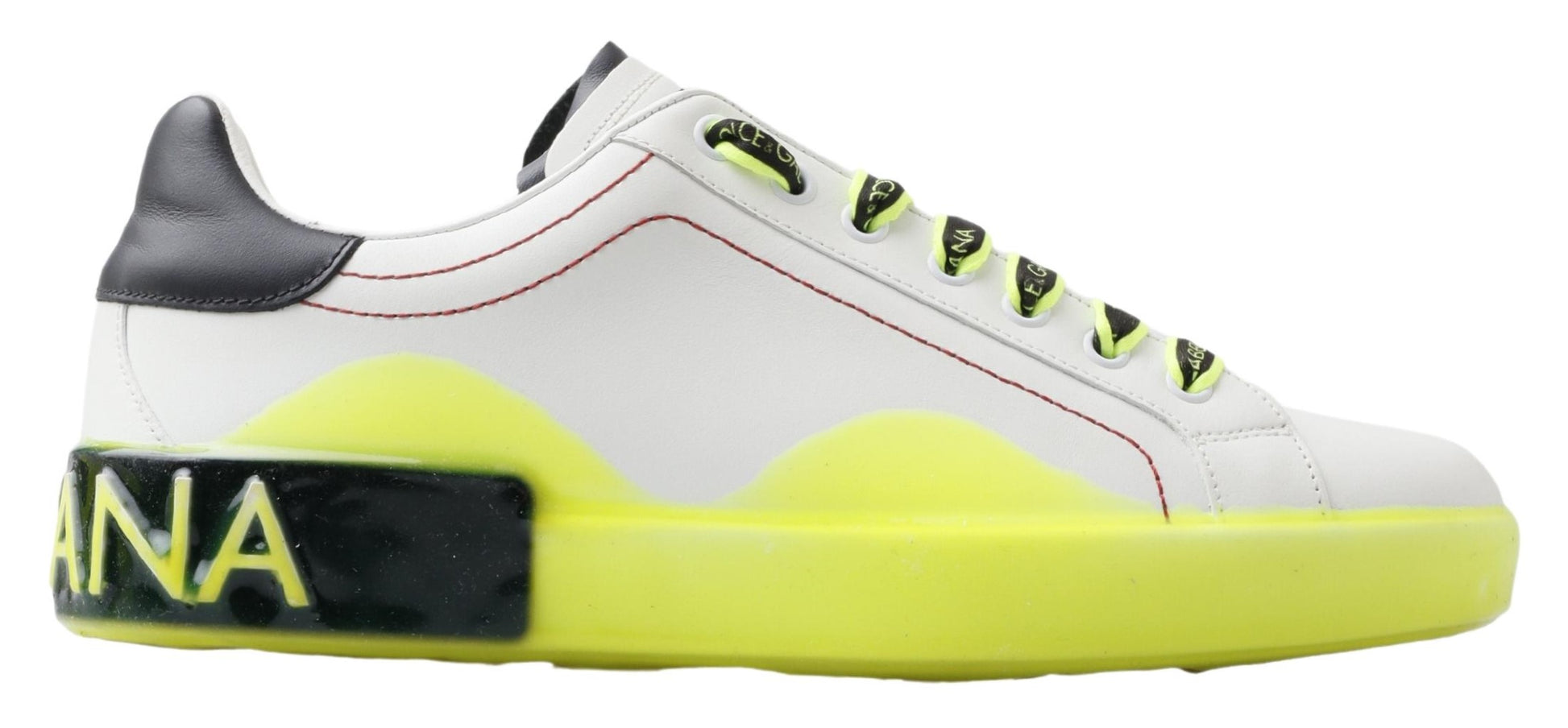 Dolce & Gabbana Yellow Low Top Sneakers for Men