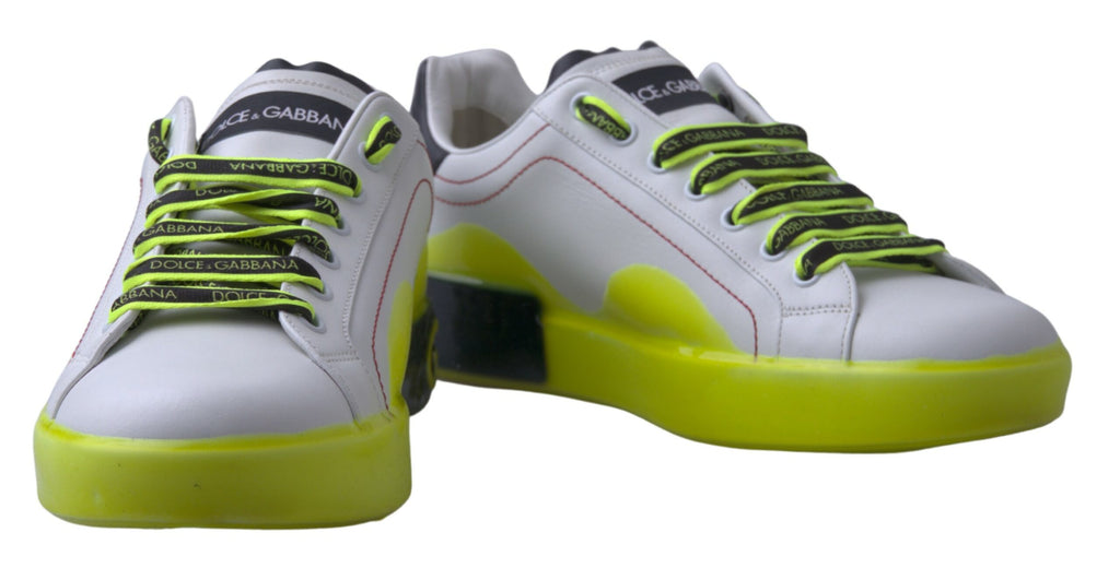 Dolce & Gabbana Yellow Low Top Sneakers for Men detail view