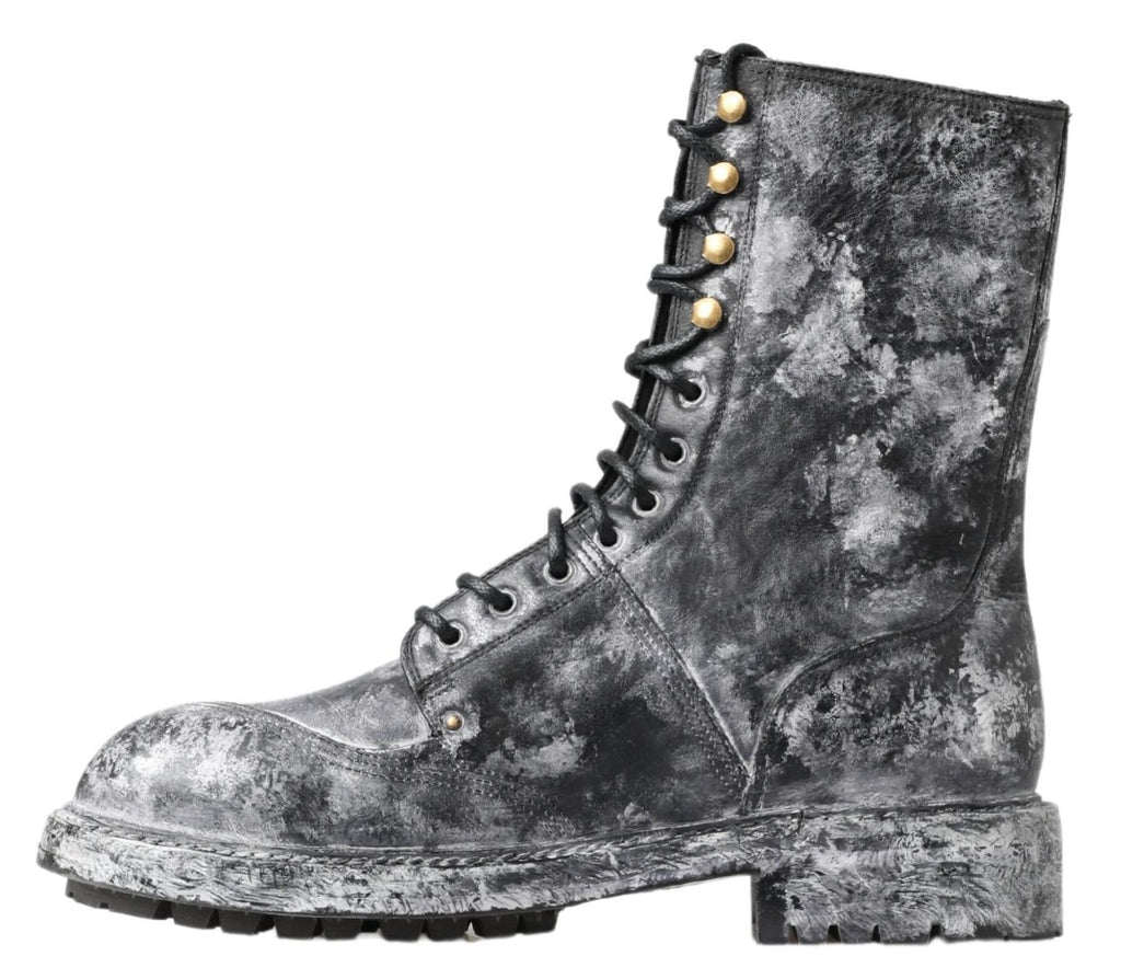 Dolce & Gabbana Black Lace Up Boots for Men alternate view