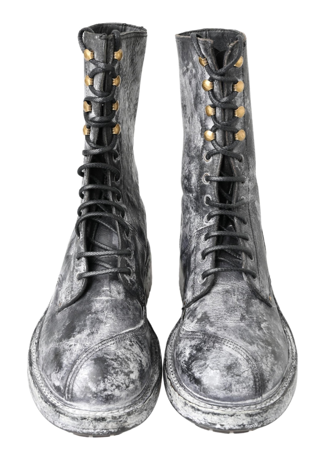 Dolce & Gabbana Black Lace Up Boots for Men additional view