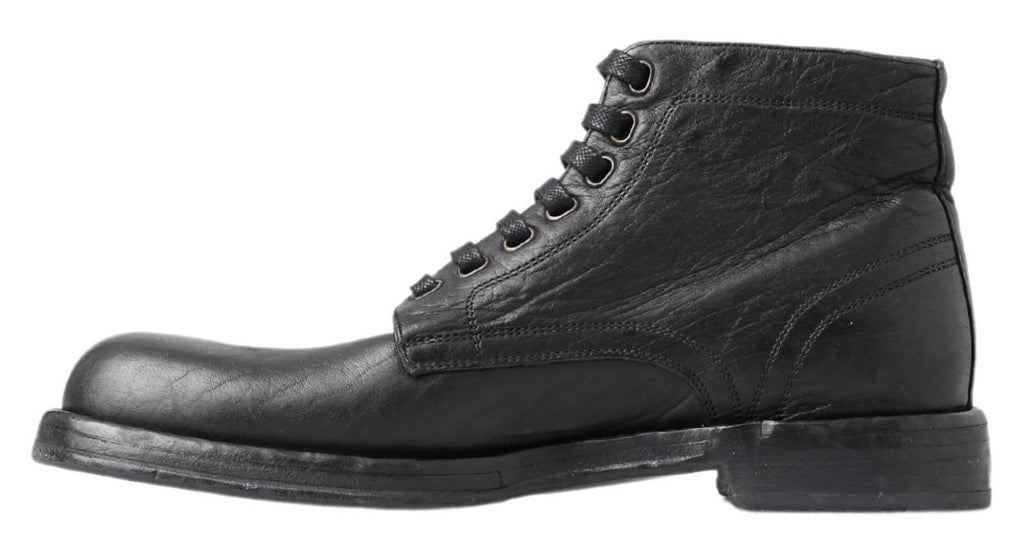 Dolce & Gabbana Black Lace Up Boots for Men alternate view