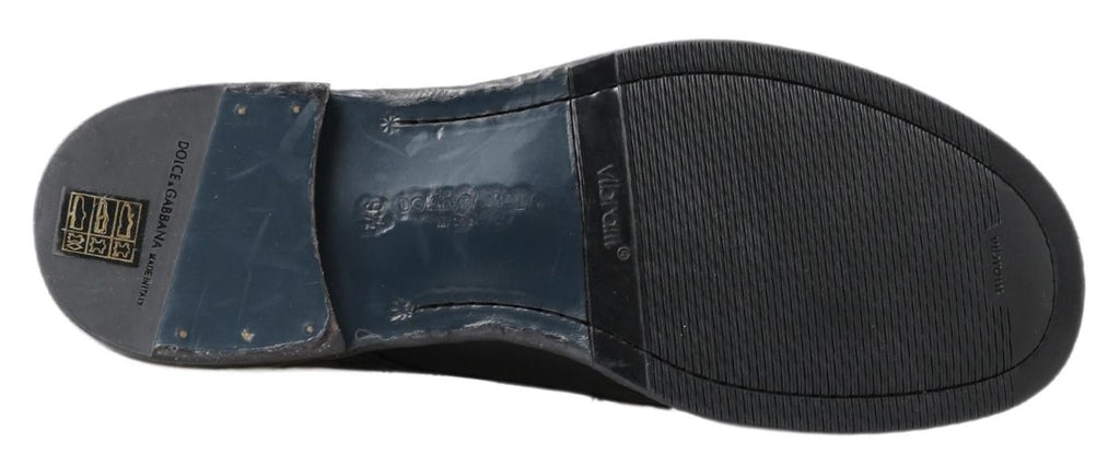 Dolce & Gabbana Black Lace Up Boots for Men detail view