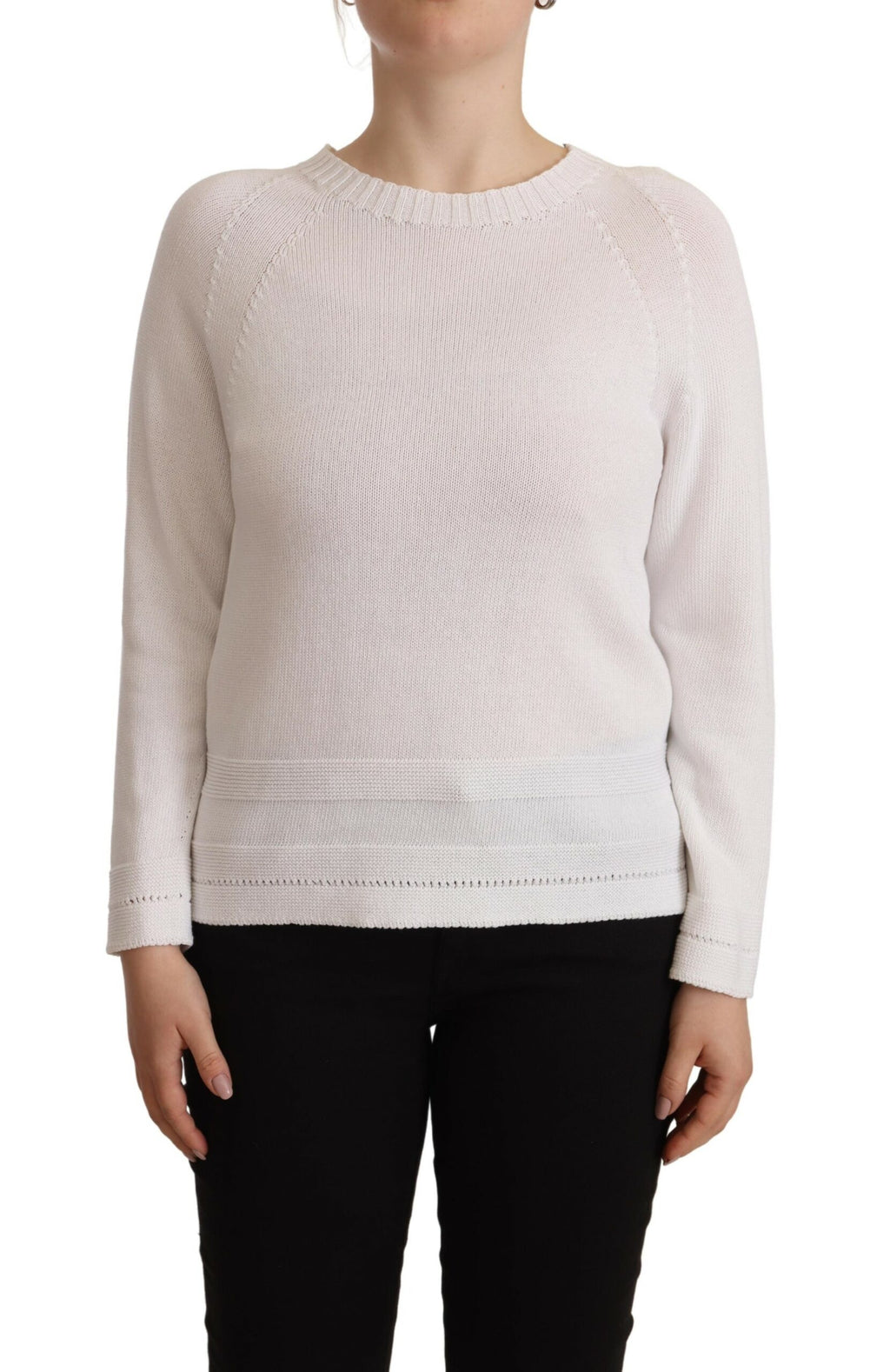 Alpha Studio White Sweatshirt for Women