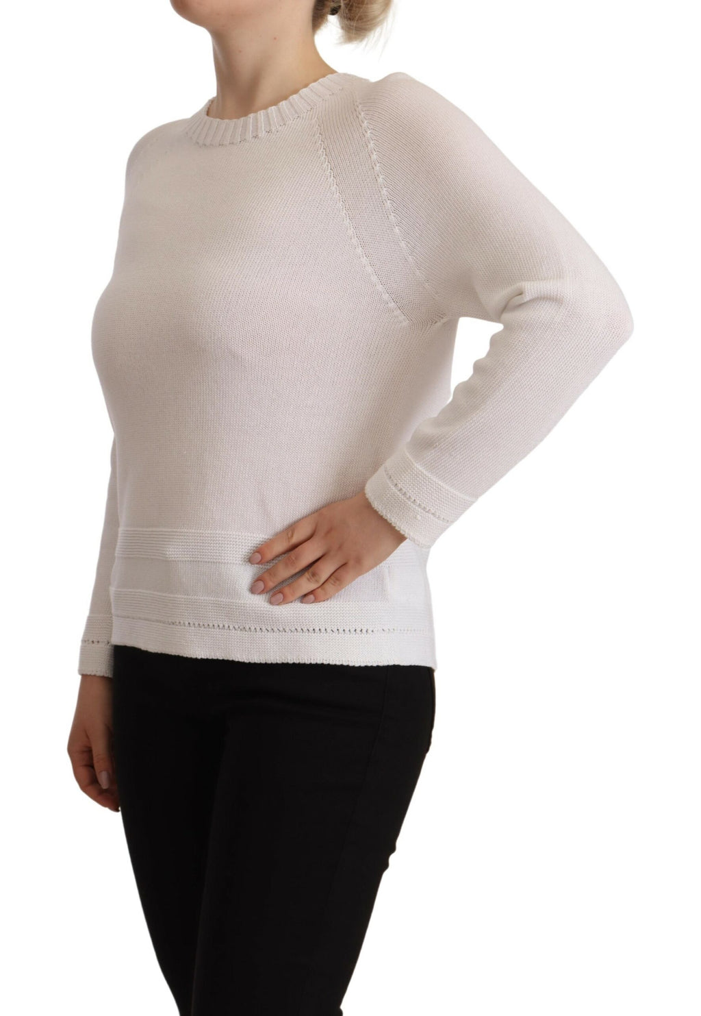 Alpha Studio White Sweatshirt for Women alternate view