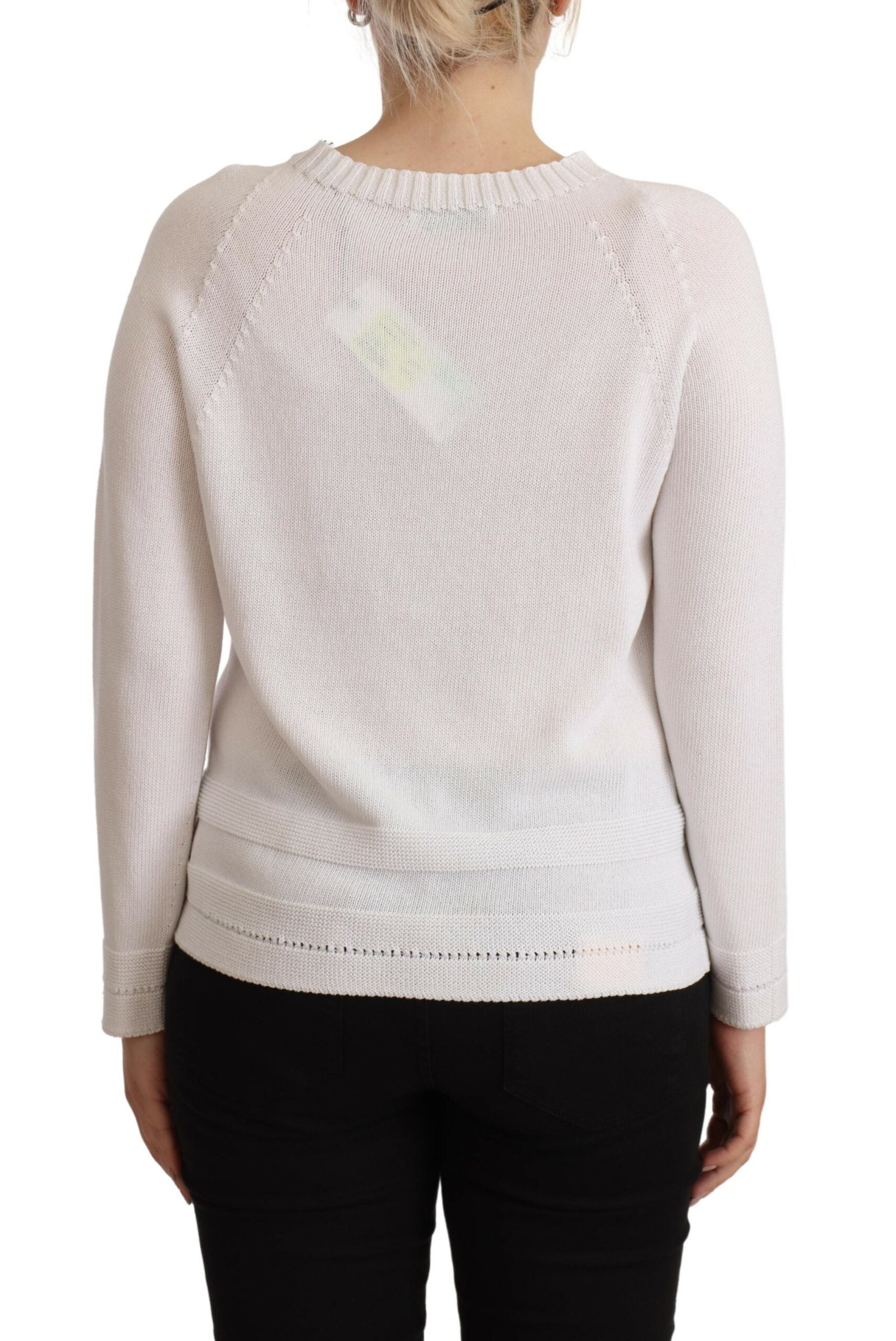 Alpha Studio White Sweatshirt for Women detail view