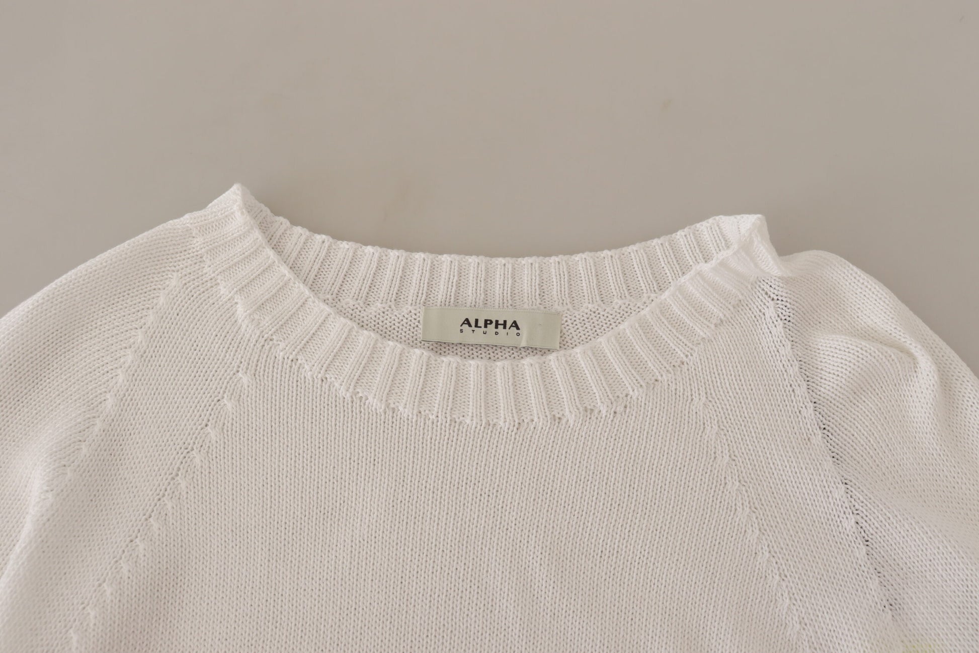 Alpha Studio White Sweatshirt for Women additional view