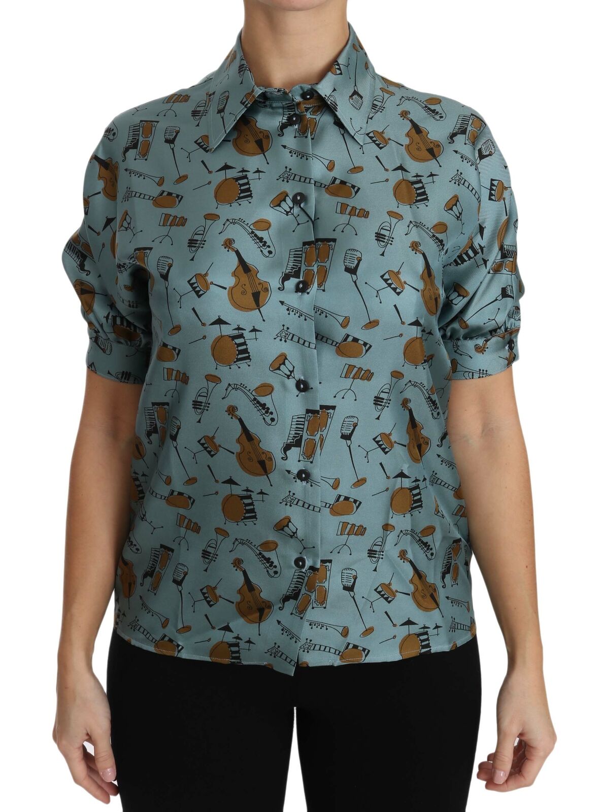 Dolce & Gabbana Multicolor Short-Sleeve Shirt for Women
