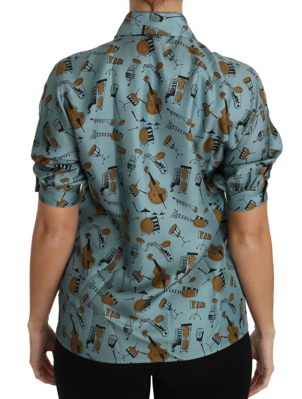 Dolce & Gabbana Multicolor Short-Sleeve Shirt for Women additional view
