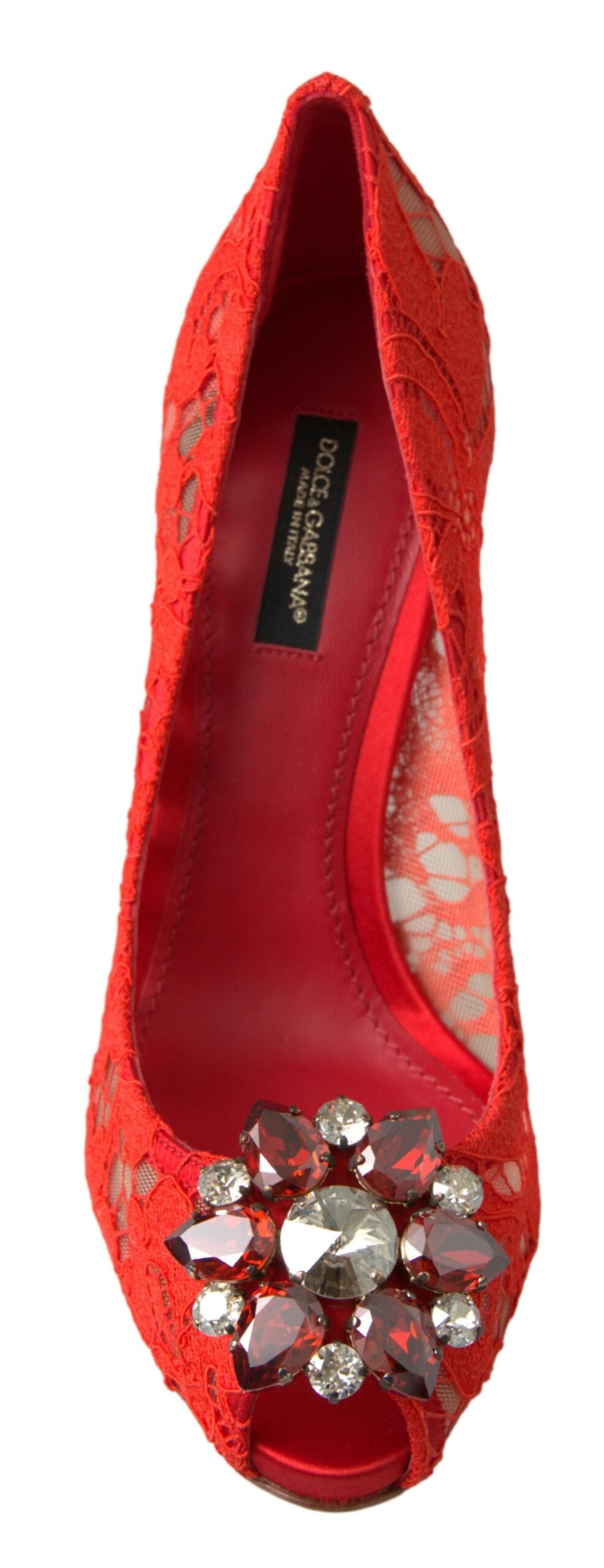 Dolce & Gabbana Red High Heel for Women side view
