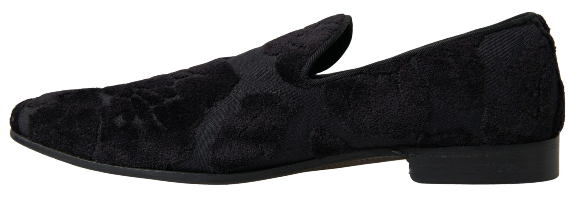 Dolce & Gabbana Black Slip On Loafers for Men detail view