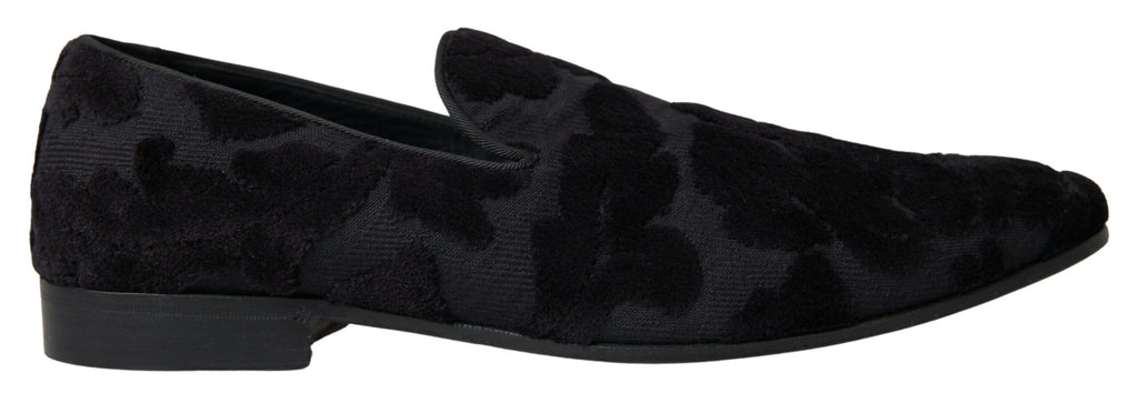 Dolce & Gabbana Black Slip On Loafers for Men