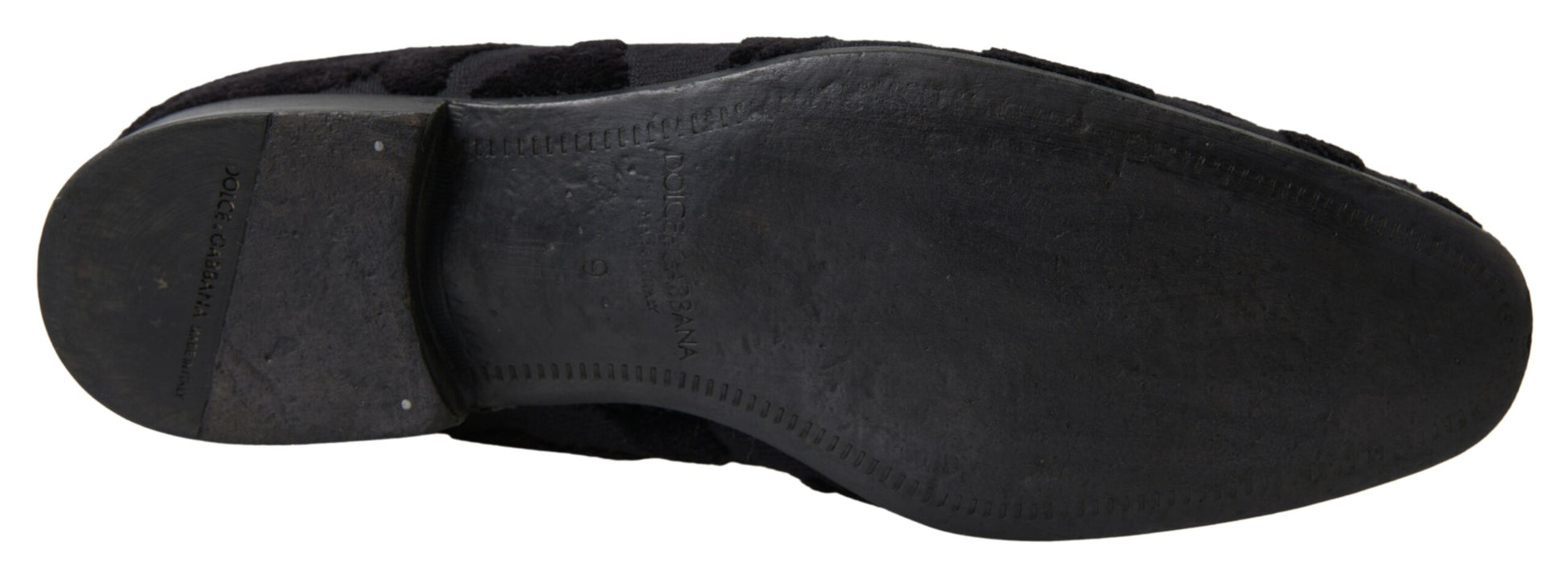 Dolce & Gabbana Black Slip On Loafers for Men side view