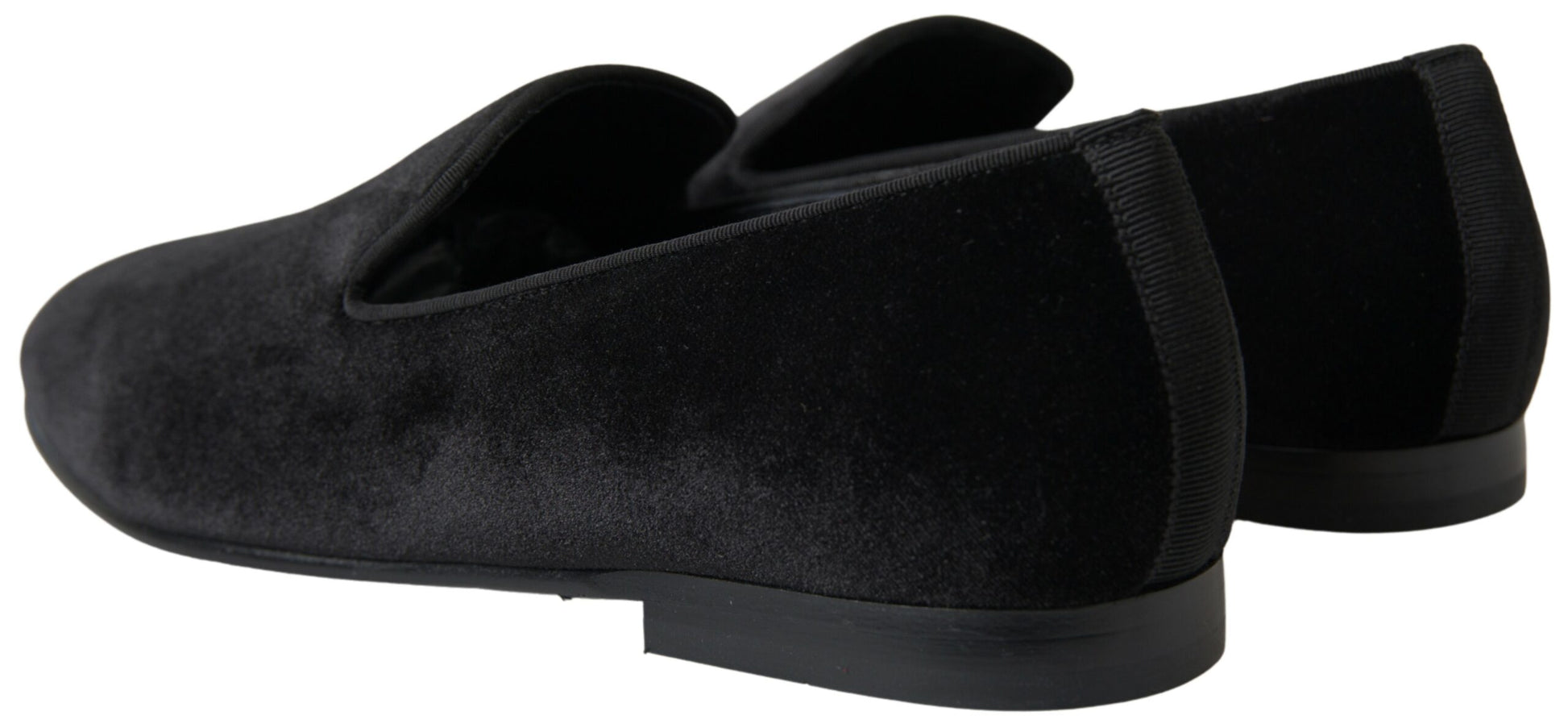 Mocassins en velours noir Dolce & Gabbana Chaussures habillées