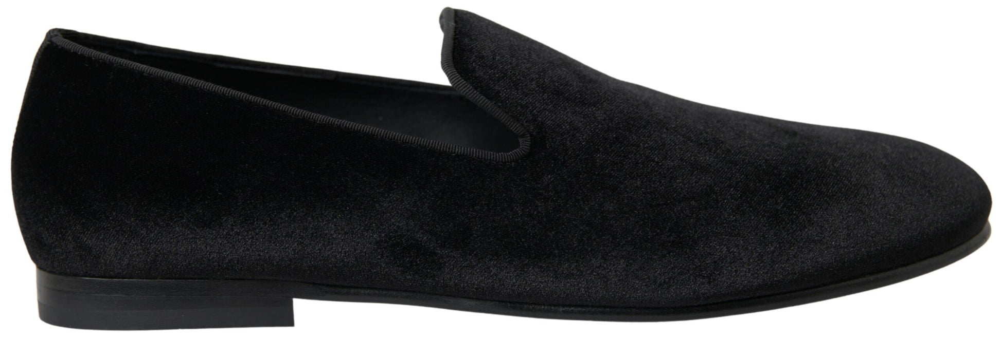 Mocassins en velours noir Dolce & Gabbana Chaussures habillées