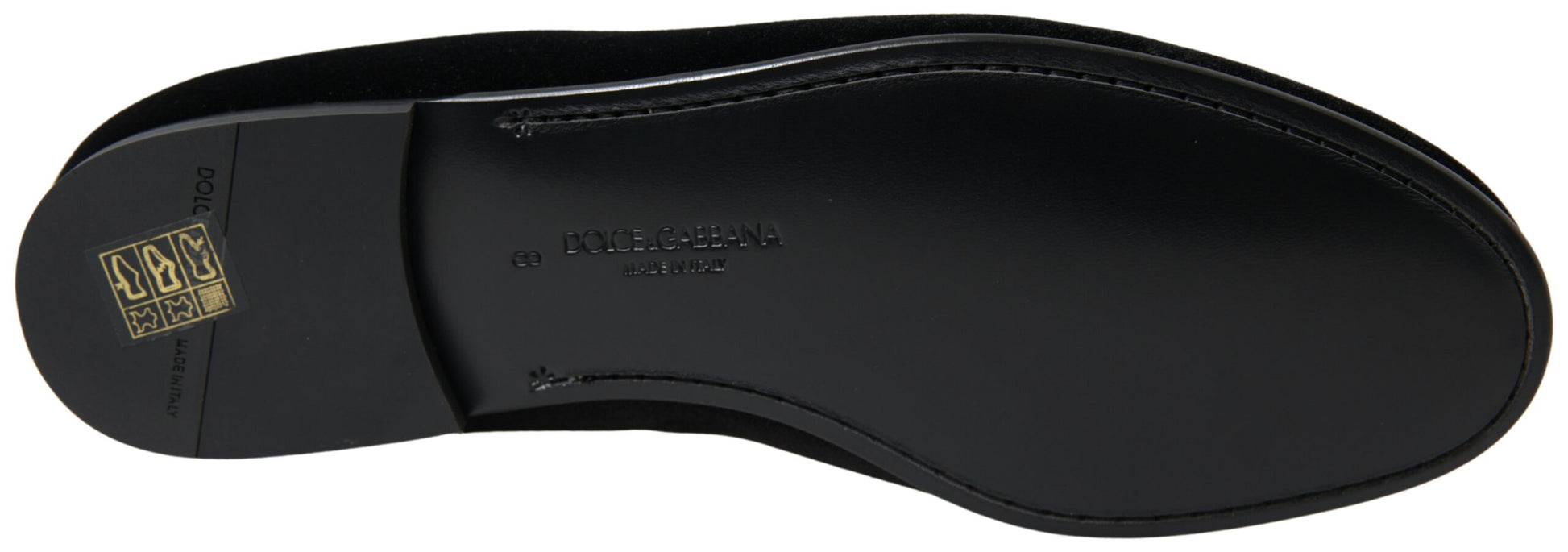 Mocassins en velours noir Dolce & Gabbana Chaussures habillées