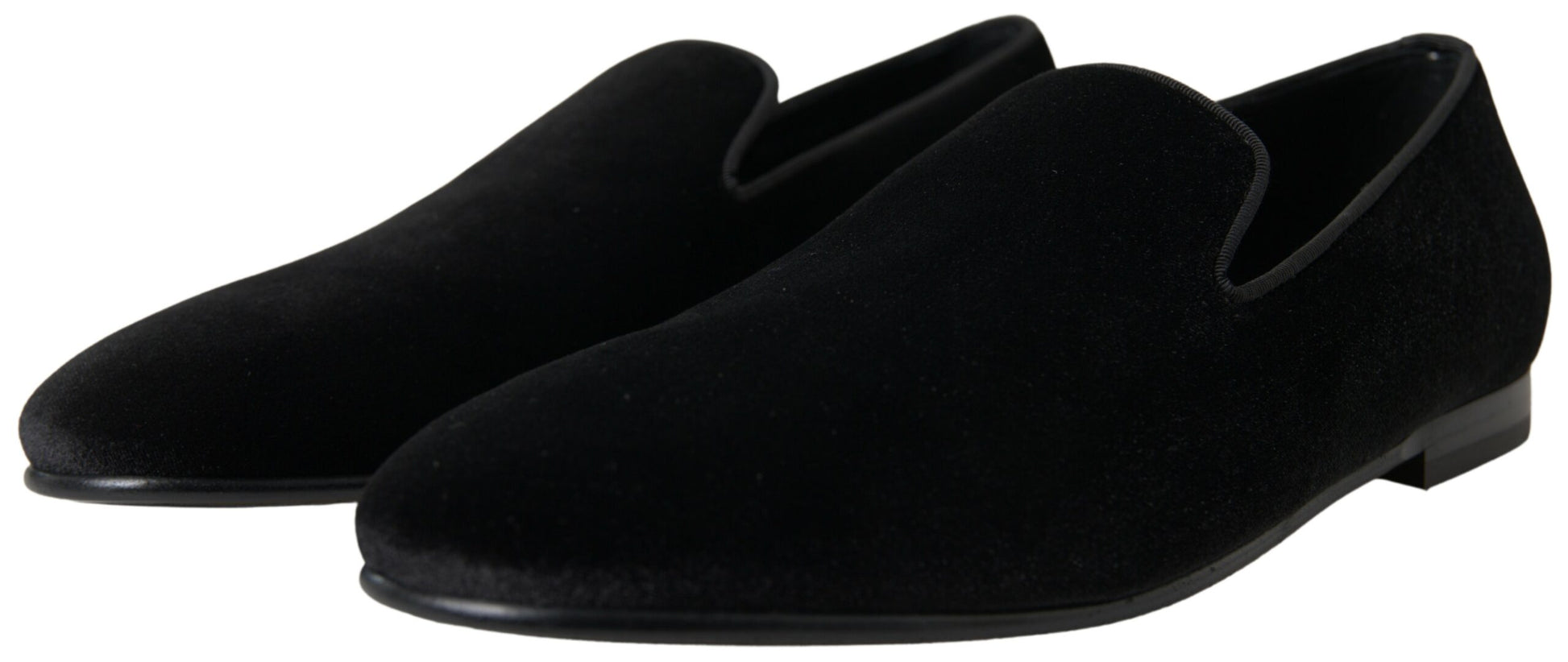 Mocassins en velours noir Dolce & Gabbana Chaussures habillées