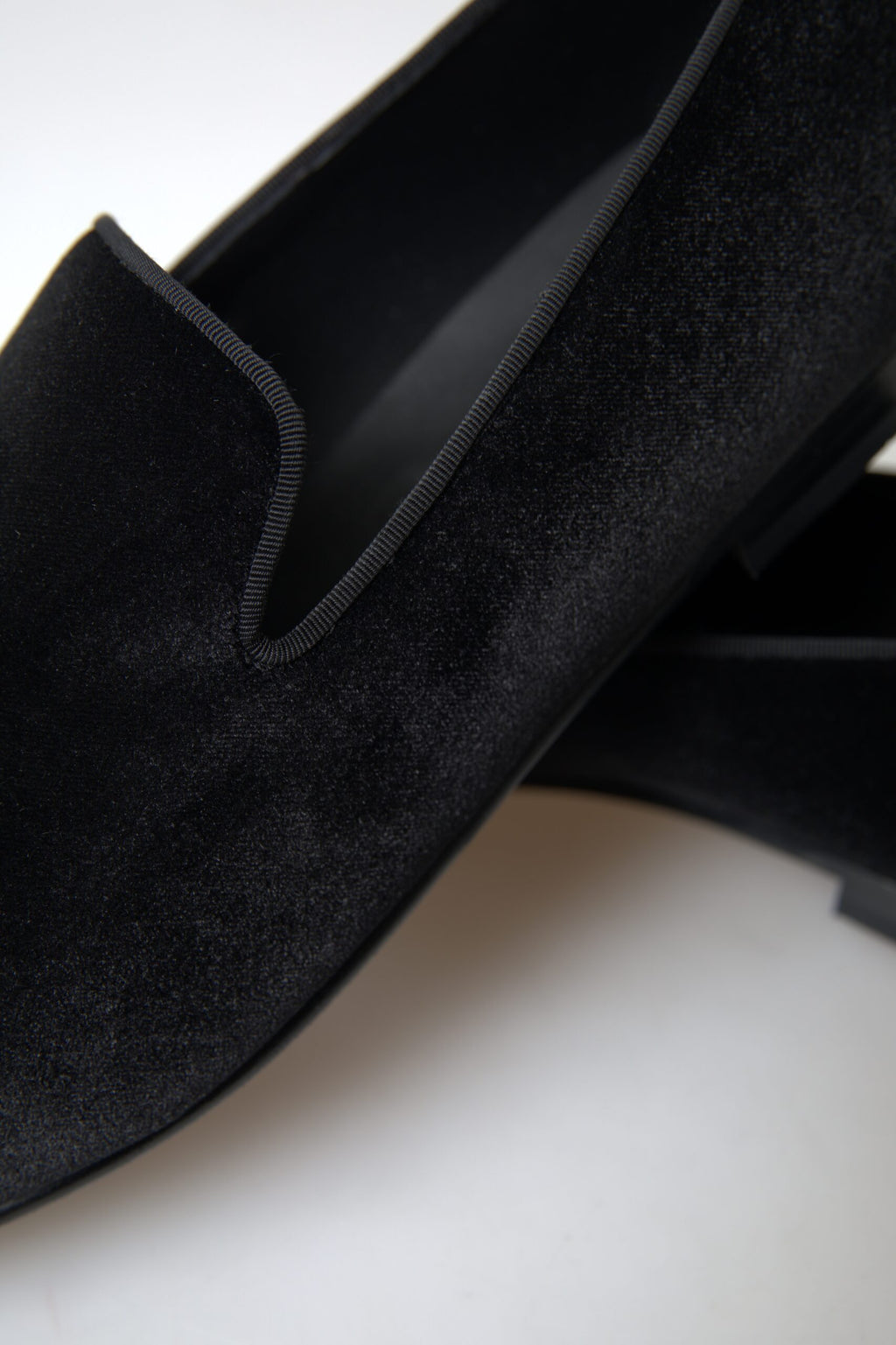 Mocassins en velours noir Dolce & Gabbana Chaussures habillées