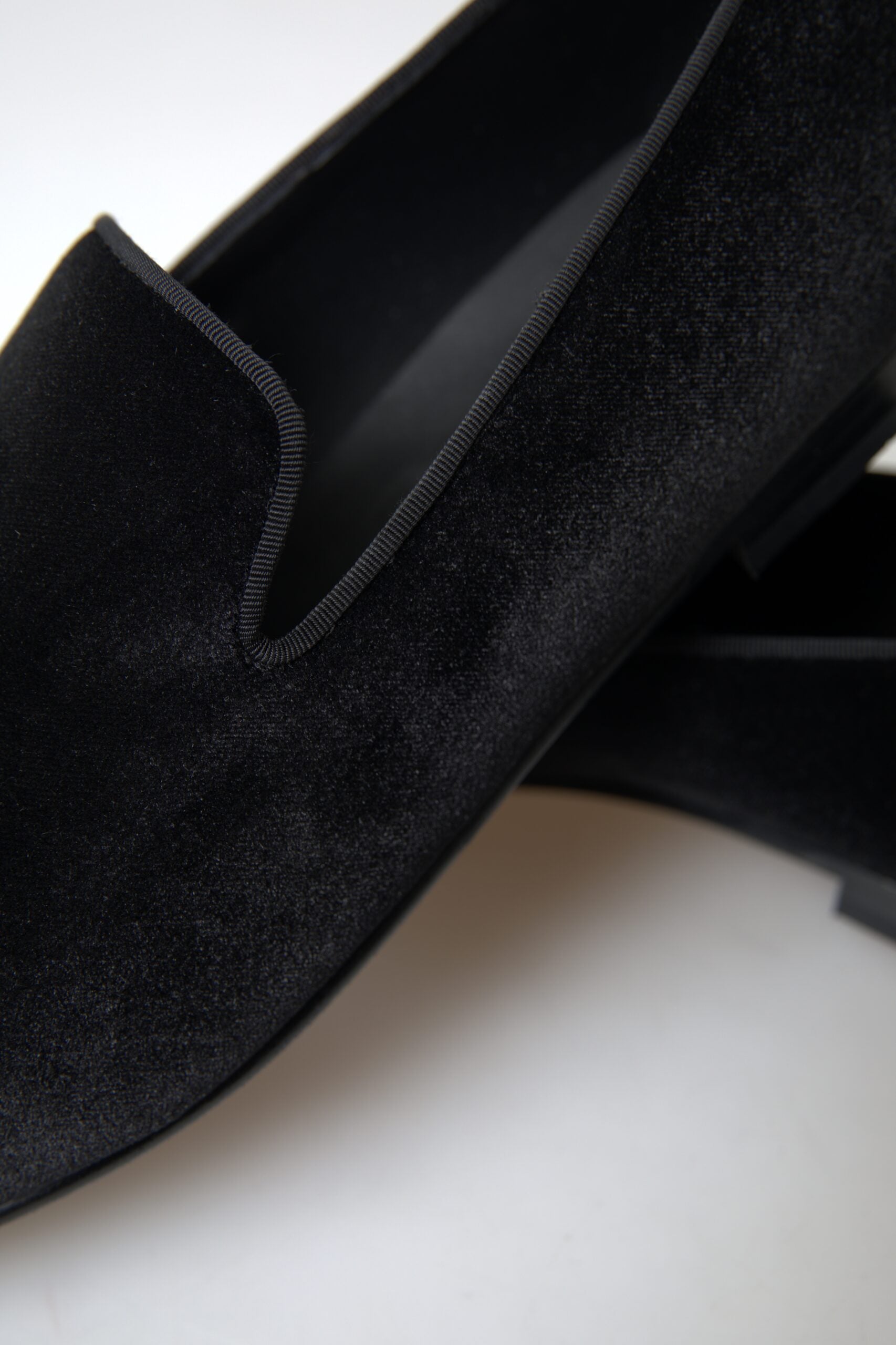 Mocassins en velours noir Dolce & Gabbana Chaussures habillées