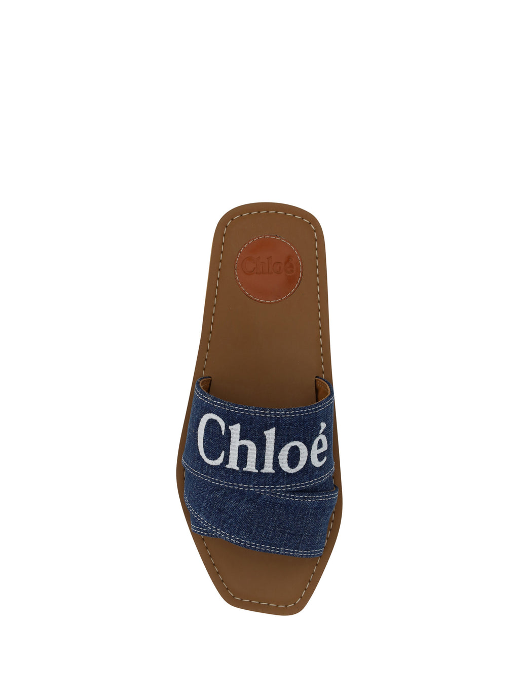 Chloé Blue Slippers for Women side view