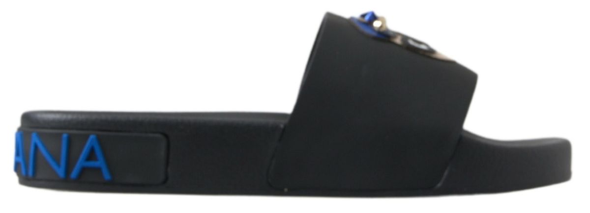 Dolce & Gabbana Black Slides for Women