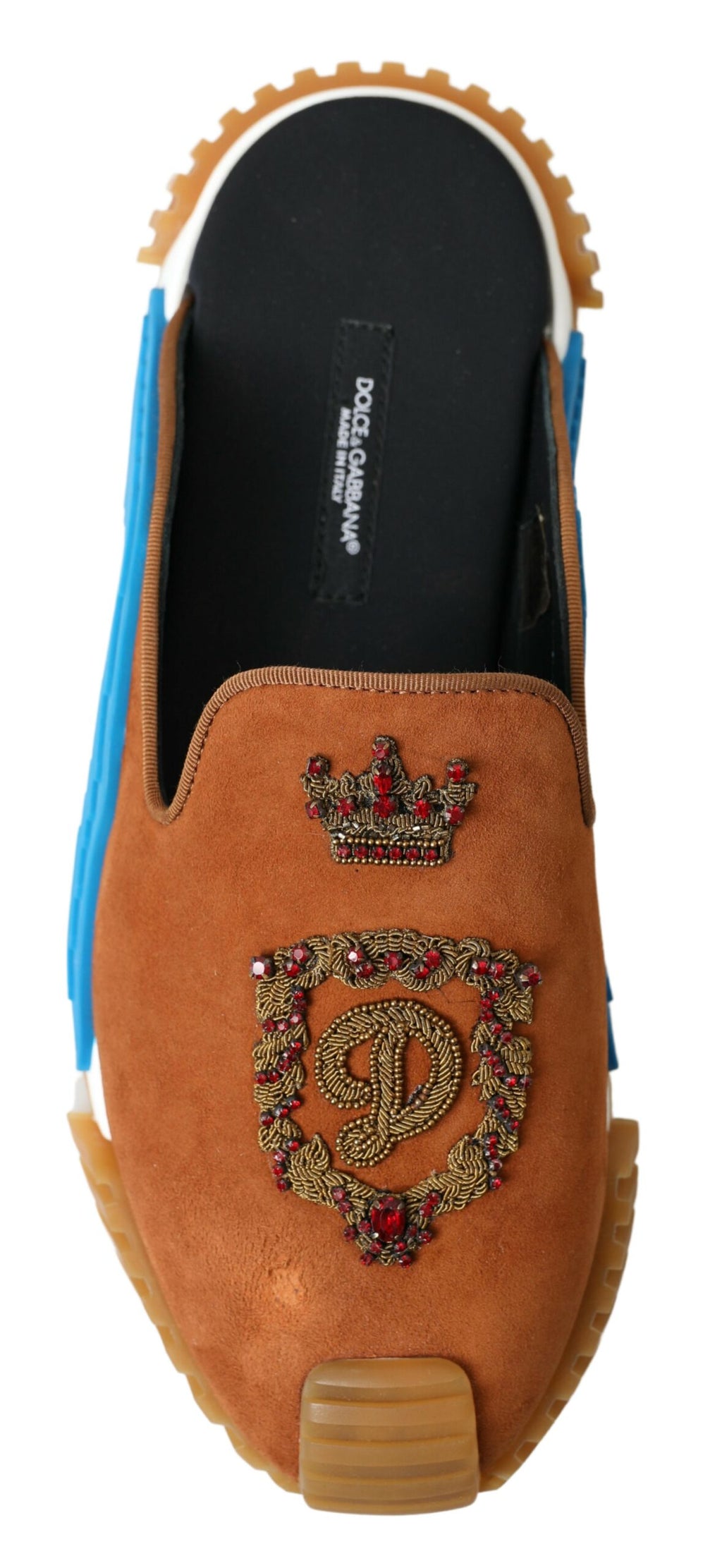 Dolce & Gabbana Brown Slides for Men alternate view
