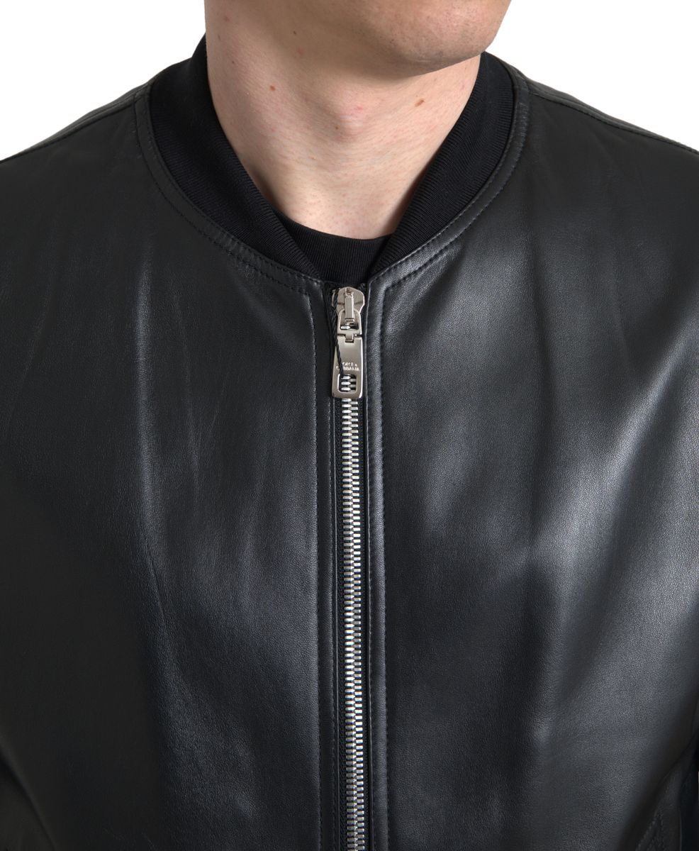 Dolce & Gabbana Black Bomber for Men alternate view