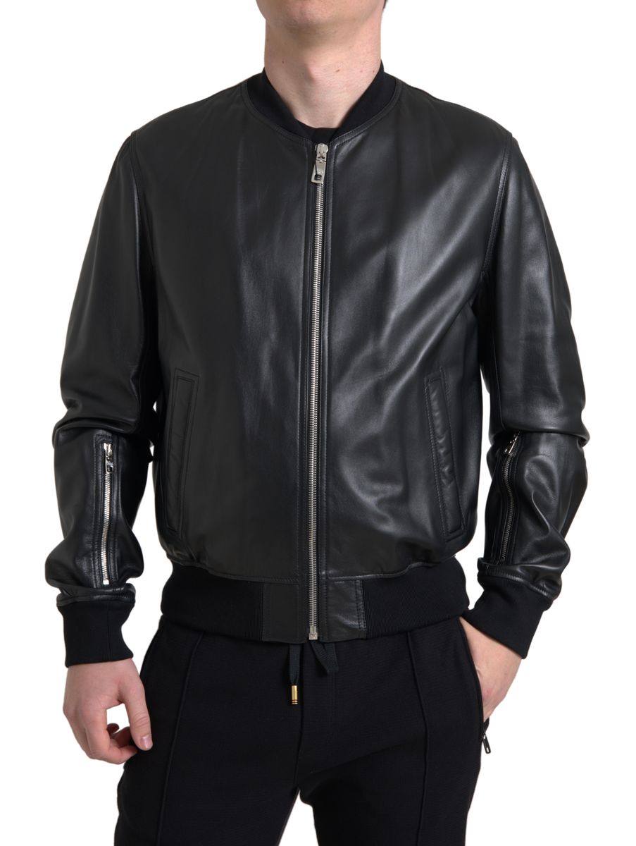 Dolce & Gabbana Black Bomber for Men