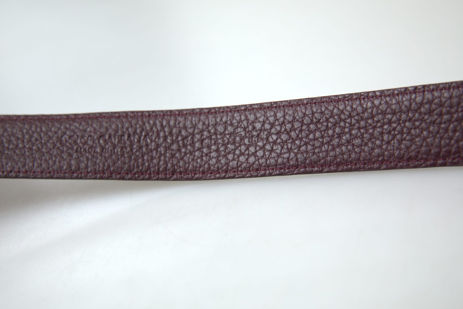 Ceinture pour homme Dolce & Gabbana en cuir marron avec boucle en métal