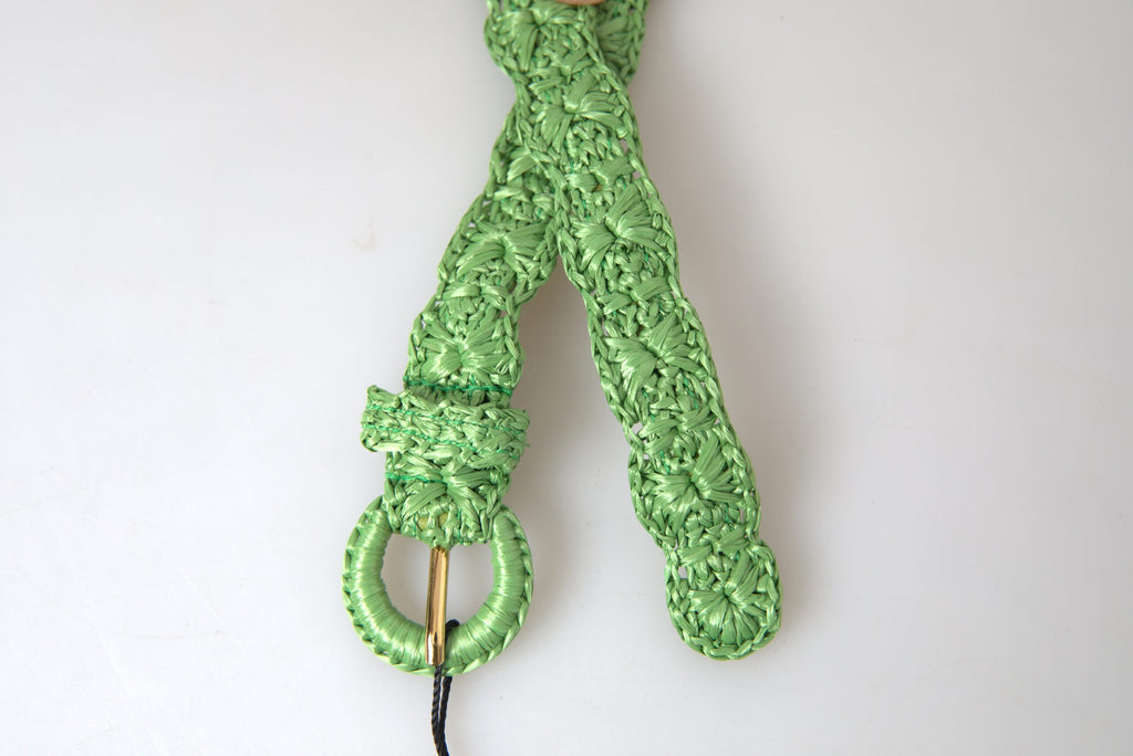 Dolce & Gabbana Green High Waist Belts for Women detail view