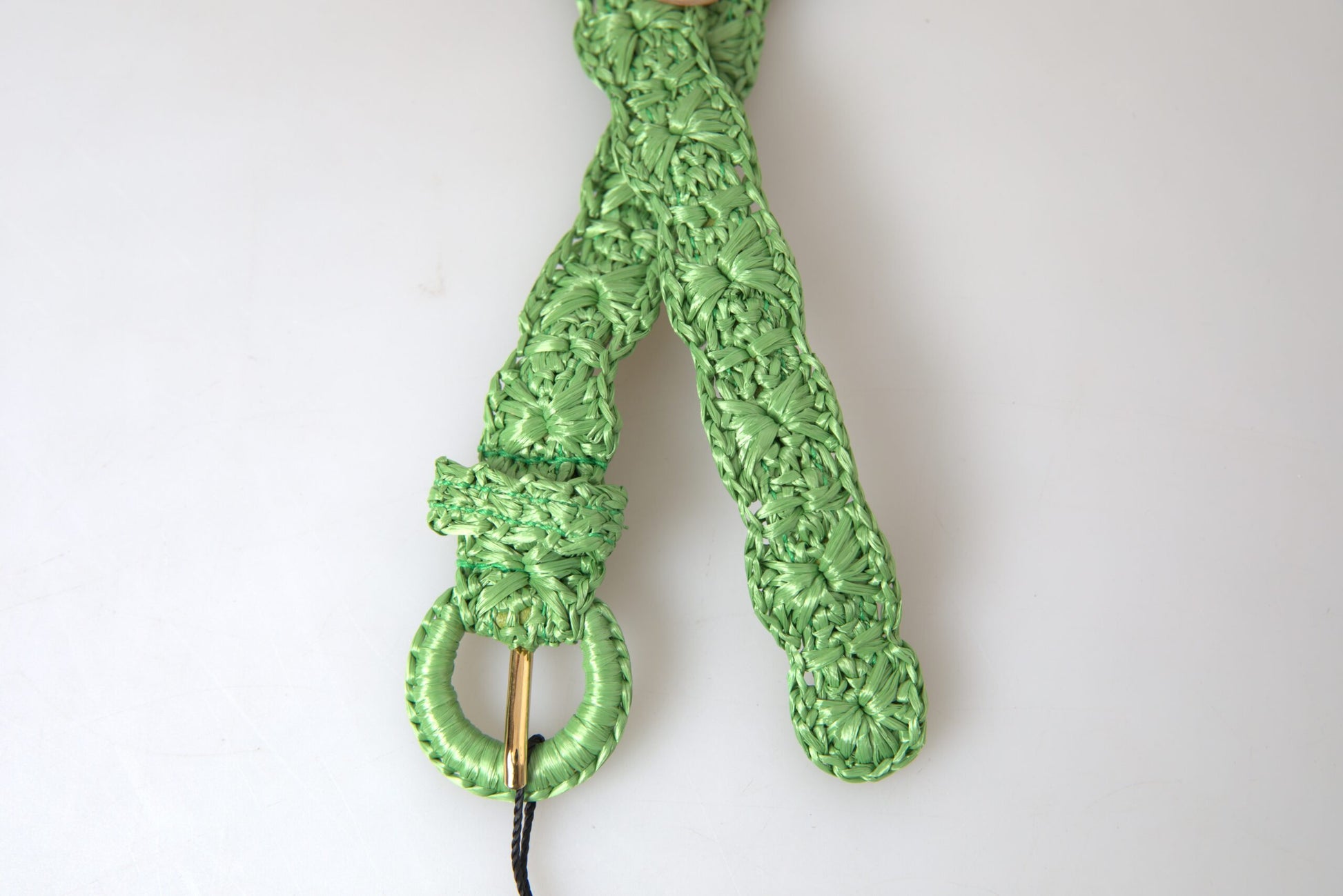 Dolce & Gabbana Green High Waist Belts for Women detail view