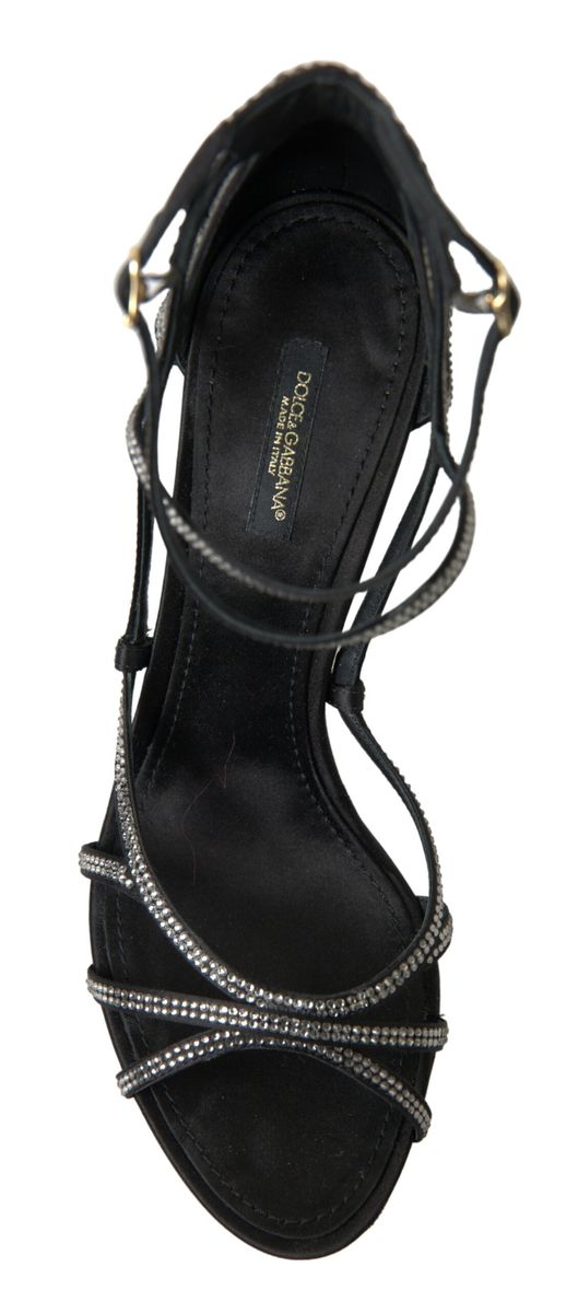 Dolce & Gabbana Black Stiletto Heels for Women side view