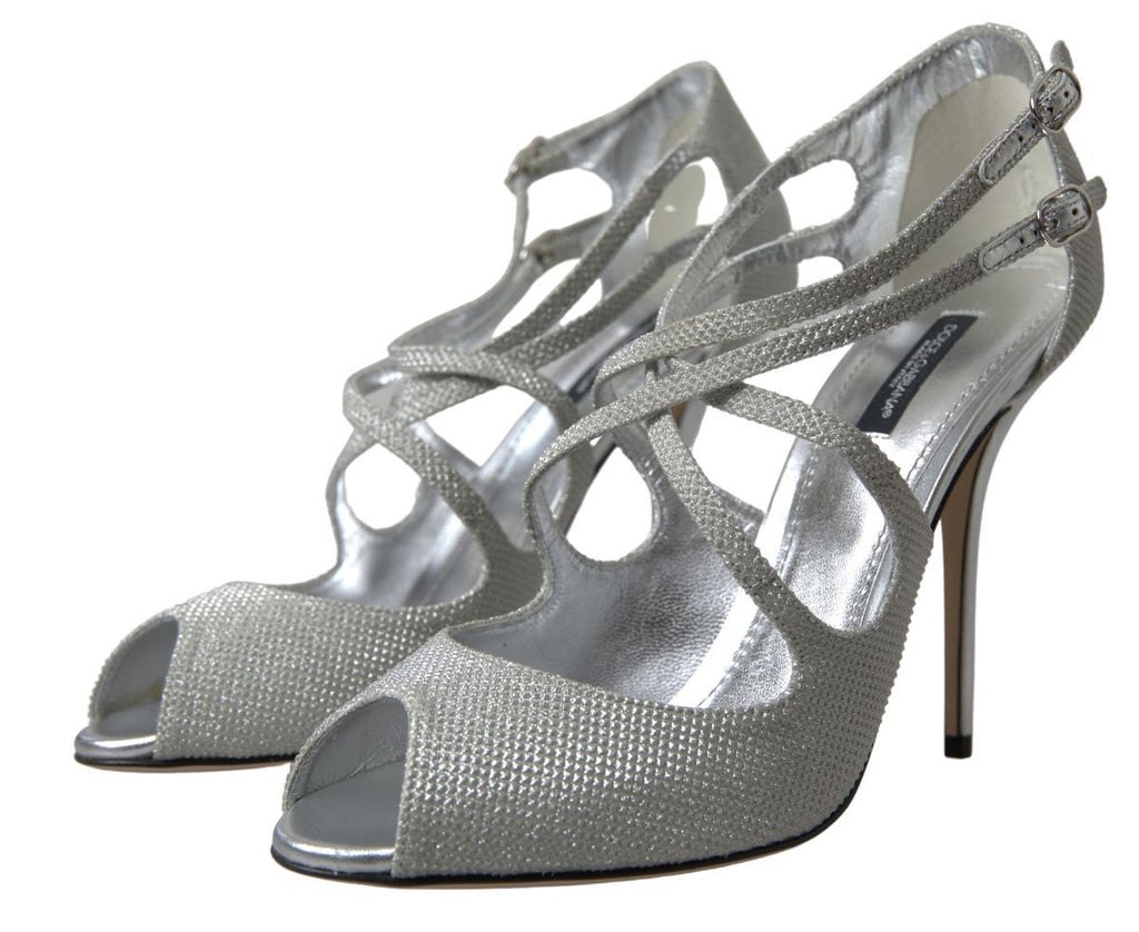 Dolce & Gabbana Silver Stiletto Heels for Women additional view