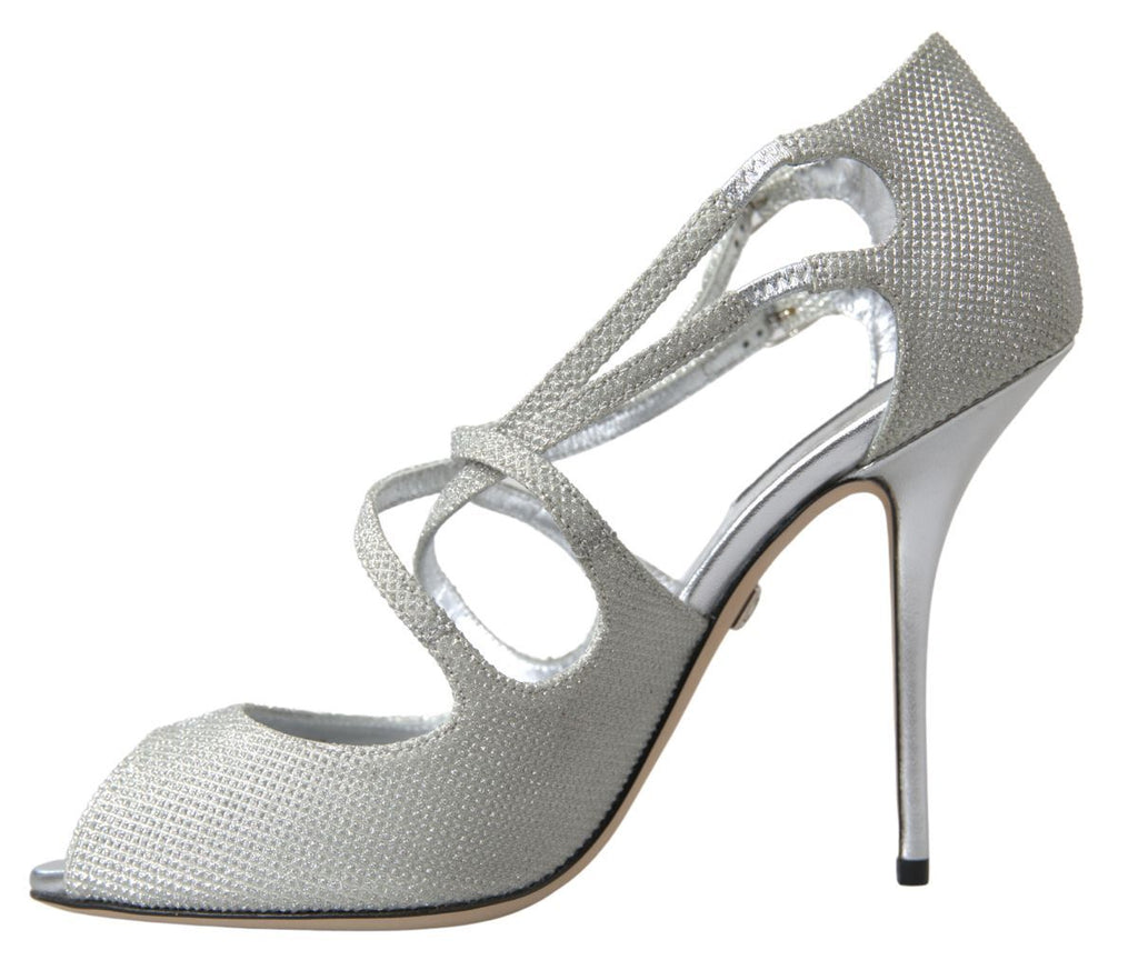 Dolce & Gabbana Silver Stiletto Heels for Women additional view