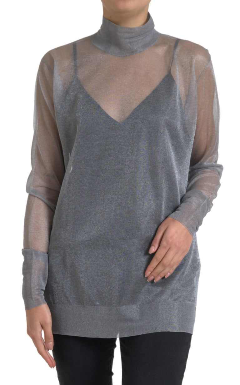 Dolce & Gabbana Grey Long Sleeve T-Shirt for Women