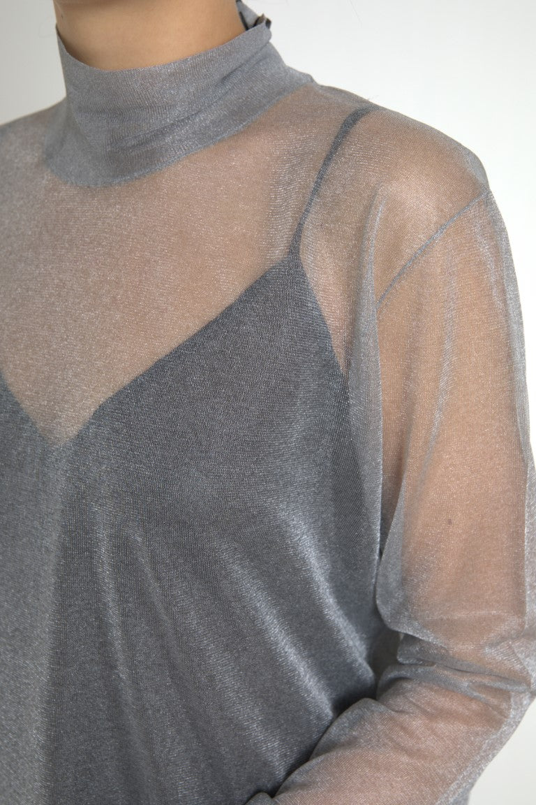 Dolce & Gabbana Grey Long Sleeve T-Shirt for Women additional view